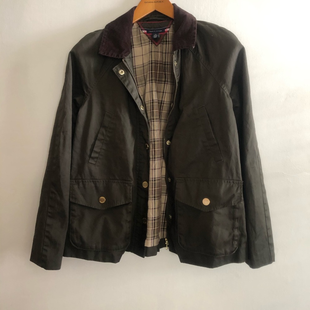 Tommy Hilfiger Corduroy Collar Barn Jacket - Barbour.